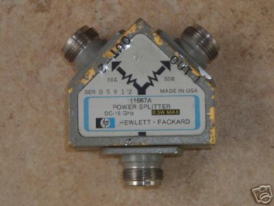 Hp / agilent 11667A dc to 18 ghz power splitter