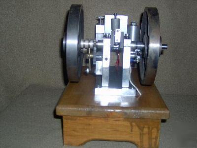 Model of antique hit & miss flywheel engine miniature