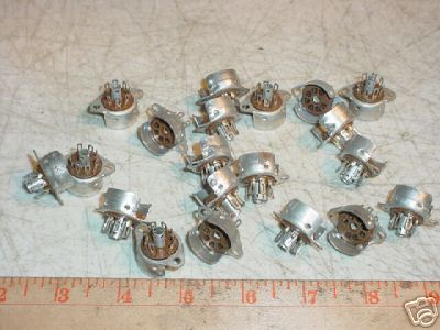 Tube radio amp 7-pin socket shielded base 20PCS wow 