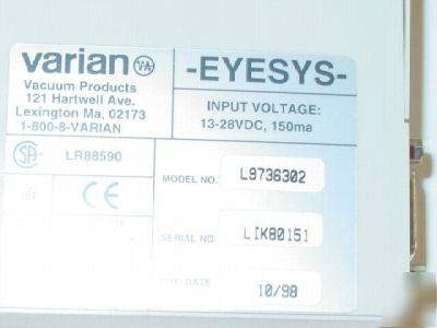 Varian eyesys convectorr active vacuum guage L9736302