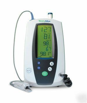  welch allyn spot vital signs monitor w/ p/temp/SPO2