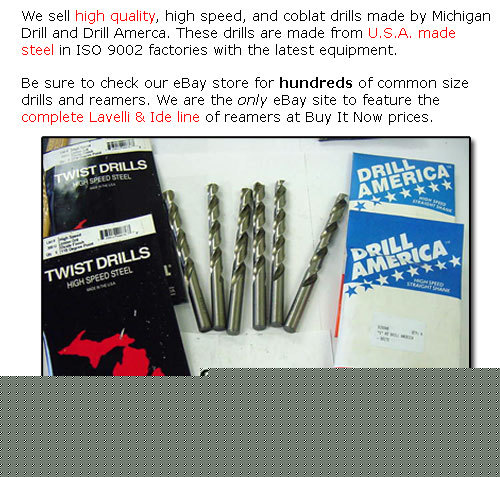 12 pcs. usa tin coat hss jobber drills - 3/16