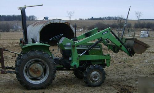 Deutz-allis compact tractor loader 4X4 4WD backblade 