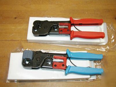 Ideal modular crimp tool. crimps rj-11/rj-45