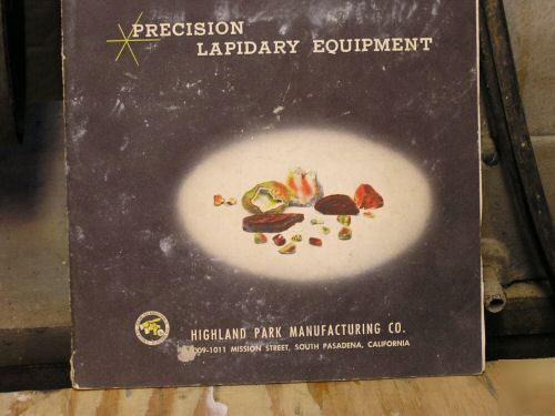 Lapidary equipment highland park model b-10