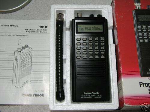 Pro-46 scanner realistic/ radio shack 100 channel 7A3 