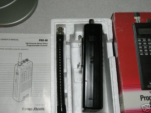 Pro-46 scanner realistic/ radio shack 100 channel 7A3 