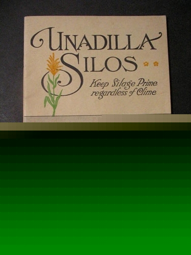 Unadilla silo vintage brochure near fine circa 1938 ny