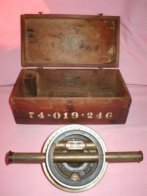 Vintage bostrom's no. 2 surveying level brass wood box