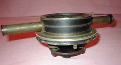 Vintage bostrom's no. 2 surveying level brass wood box