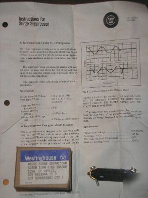 Westinghouse dc surge suppressor (ardss)