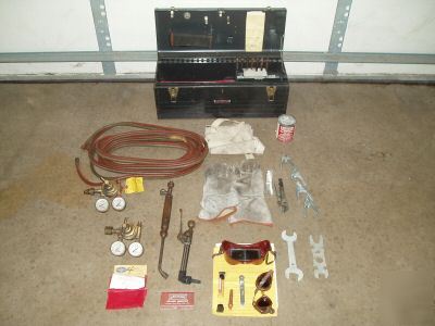 Craftsman oxy-acetylene welding set, complete, with box