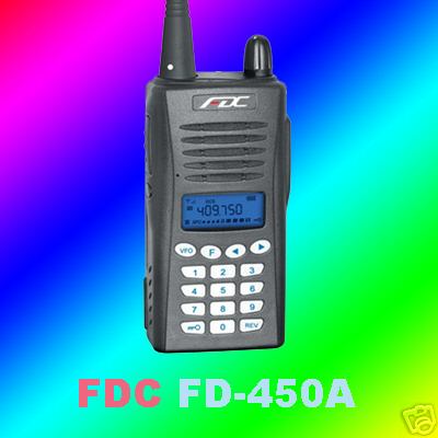 Fdc fd-450A X2PCS UHF400-470MHZ ham radio+ earpiece 