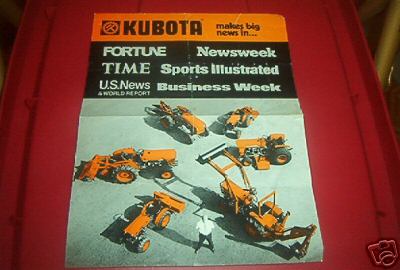 Kubota b-6000C l-245 l-185 l-285 l-225 tractor brochure