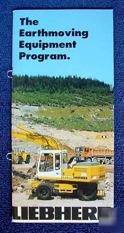 Liebherr line of earthmoving equipment brochure #1