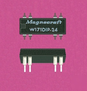 Lot (15) magnecraft 5VDC spst dip relays 0.5 a w/diode 
