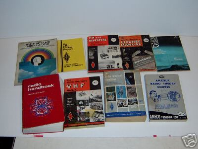 Lot of 9 ham radio handbooks amateur vhf fm repeaters