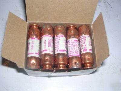 New (10) TR5R shawmut gould tri-onic fuses 5 amp 250 v