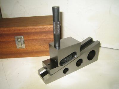 New planer gage with wood case, atco precision tool ( )