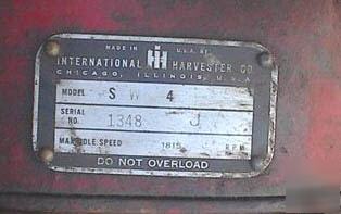 Old vintage 1953 international super w-4 tractor