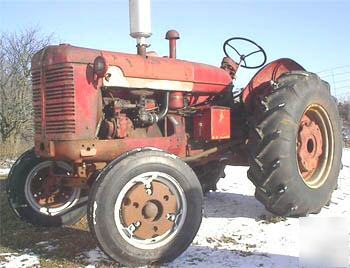 Old vintage 1953 international super w-4 tractor