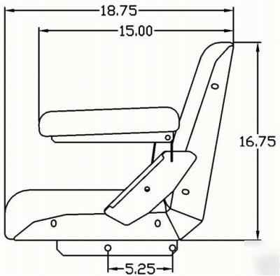 Oliver tractor seat assy -up grade that old oliver 