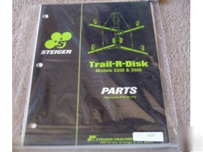 Steiger trail r disk 3300 3400 parts catalog manual