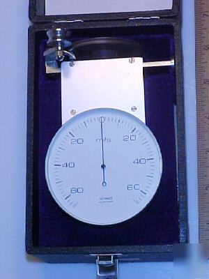 Yarn/wire speed indicator +/- 60 meters/sec. excellent