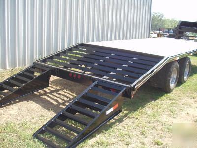  a 2007 20' + 5' gooseneck eqpt. trailer