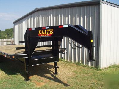  a 2007 20' + 5' gooseneck eqpt. trailer