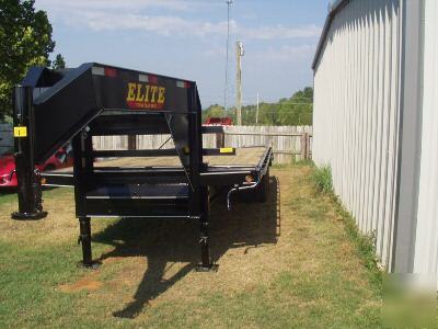  a 2007 20' + 5' gooseneck eqpt. trailer