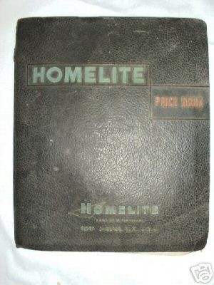 1960 homelite chainsaw shop parts and prices guide