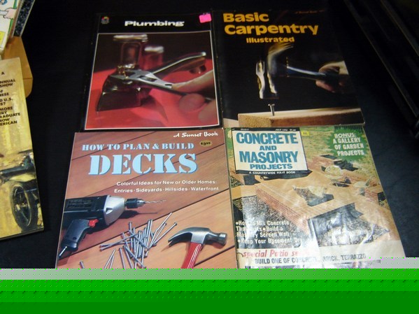 4 vintage 1970S seventies carpentry/plumbing books