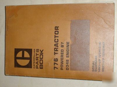 Caterpillar 776 tractor parts book manual catalog