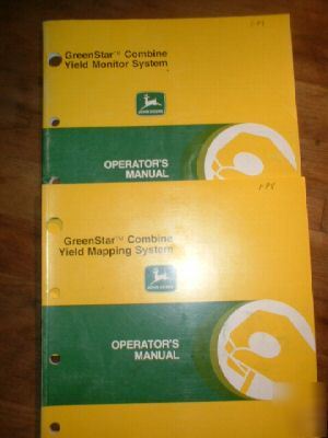 Deere greenstar combine yield monitor system manual 98