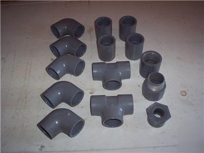 Lot of cpvc schedule 80 piping fittings heat plumbing