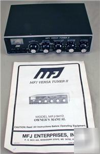 Mfj-941D hf 300-watt antenna tuner excellent condition 