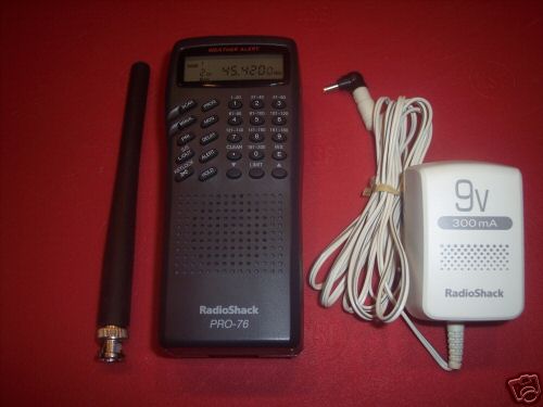 Radio shack pro 76 handheld scanner - nice