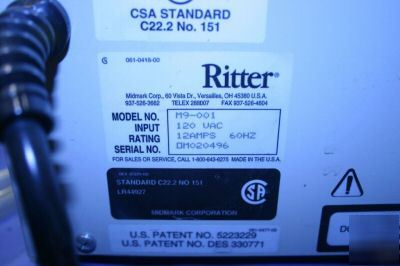 Ritter M9 ultraclave autoclave with printer