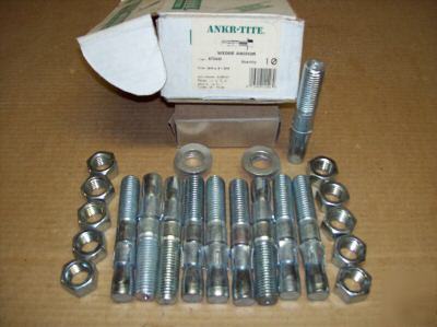 1 box 10PCS. wejit ankr-tite wedge anchors 4-3/4 x 3/4