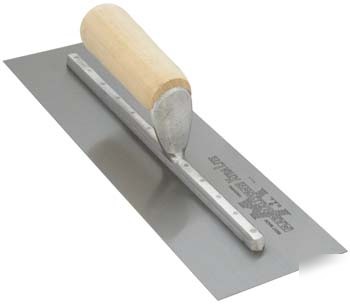 14 x 3 1/2 finishing trowel-straight wood handle