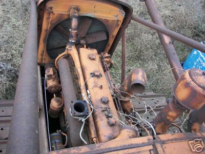 Allis chalmers antique crawler dozer tractor hd-14 