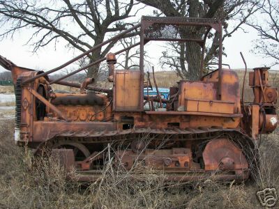 Allis chalmers antique crawler dozer tractor hd-14 