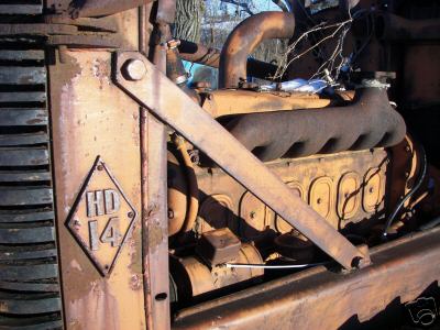 Allis chalmers antique crawler dozer tractor hd-14 