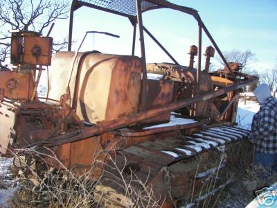 Allis chalmers antique crawler dozer tractor hd-14 