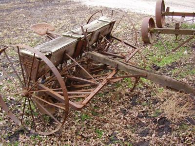 John deere van brunt wooden grain drill a b d g 