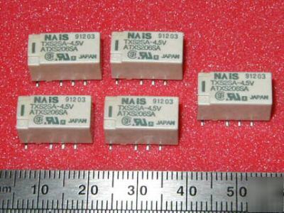 Matusuhita nais 4.5VDC smd high sensitivity relays 