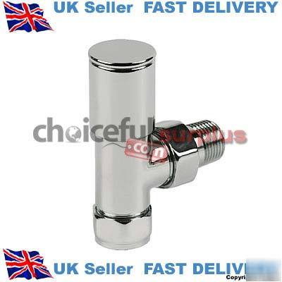 New 15MM chrome plated sheild straight radiator valve