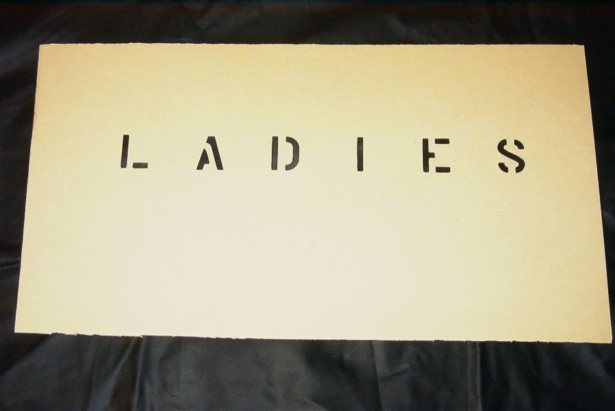 New ladies & men sign stencils