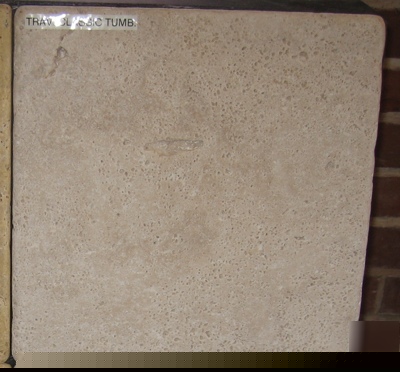 White tumbled trav 12X12 $2.95/sqf price reduction